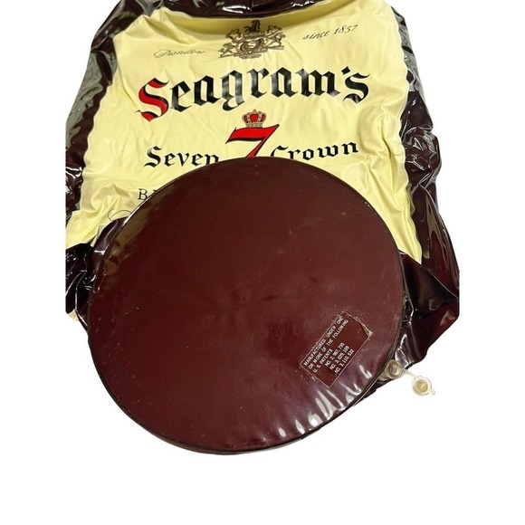 VTG Seagrams 7 Plastic Inflatable Display Bottle 28" Tall Man Cave Bar Blow Up - Picture 5 of 6